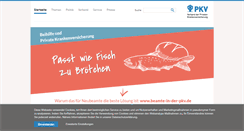 Desktop Screenshot of pkv.de